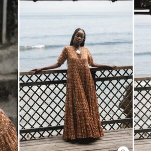 Daughters of India maxi dress in chai medium